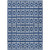 9' X 12' Navy Blue And Ivory Geometric Washable Indoor Outdoor Area Rug