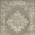 5' X 7' Green and Ivory Medallion Power Loom Distressed Area Rug