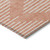 8' X 10' Salmon And Ivory Geometric Washable Indoor Outdoor Area Rug