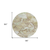 8' Taupe And Ivory Round Abstract Washable Indoor Outdoor Area Rug