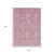 9' X 12' Pink And Ivory Damask Washable Indoor Outdoor Area Rug