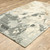 4' X 6' Beige And Charcoal Wool Abstract Hand Tufted Area Rug