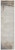 8' Gray and Ivory Abstract Non Skid Runner Rug
