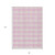 8' X 10' Pink And Gray Plaid Washable Indoor Outdoor Area Rug