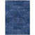 9' X 12' Navy Blue And Sky Blue Geometric Washable Indoor Outdoor Area Rug