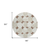 8' Brown Beige And Ivory Round Abstract Washable Indoor Outdoor Area Rug