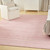 9' X 12' Pink Abstract Washable Area Rug