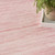 9' X 12' Pink Abstract Washable Area Rug