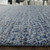2' X 3' Ivory Gray and Blue Wool Hand Knotted Area Rug With Fringe