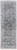 8' Gray and Silver Damask Power Loom Worn Faded Runner Rug