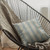 Plutus Garden Tassel Blue Stripes Luxury Outdoor/Indoor Throw Pillow