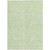 3' X 5' Artichoke Green And Mint Green Floral Washable Indoor Outdoor Area Rug