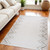 5' X 8' Beige and Brown Abstract Distressed Area Rug