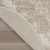 8' Ivory Floral Power Loom Round Rug