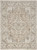 5' X 7' Beige and Ivory Medallion Power Loom Distressed Area Rug