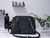 Michael Kors Jet Set Travel Black Saffiano Dome X Cross Convertible Satchel Handbag