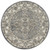 8' Blue Floral Power Loom Round Rug