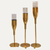 Gold Wine Glass Shaped Candle Holder 