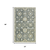 2' X 3' Gray Ivory And Beige Wool Floral Medallion Hand Hooked Area Rug