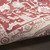 8' Red and Ivory Oriental Distressed Non Skid Runner Rug