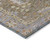9' X 12' Brown And Lavender Floral Washable Indoor Outdoor Area Rug