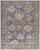 4' X 6' Blue Gray and Tan Oriental Hand Knotted Worn Faded Area Rug