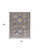 4' X 6' Blue Gray and Tan Oriental Hand Knotted Worn Faded Area Rug