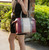 Ember Faux Crocodile-Embossed Vegan Leather Women's Satchel