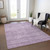 10' X 14' Lavender And Purple Abstract Washable Indoor Outdoor Area Rug