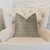 Plutus Golden Clove Blue and Beige Luxury Throw Pillow