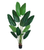 Artificial Banana Leaf In Cylindrical Black Cement Pot