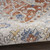 8' X 10' Gray and Red Oriental Power Loom Area Rug