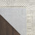 4' X 6' Ivory Silver and Gray Abstract Non Skid Area Rug