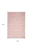 5' X 7' Pink Abstract Washable Area Rug