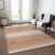 9' X 12' Copper And Beige Abstract Washable Indoor Outdoor Area Rug