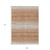 9' X 12' Copper And Beige Abstract Washable Indoor Outdoor Area Rug