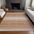 9' X 12' Copper And Beige Abstract Washable Indoor Outdoor Area Rug