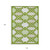 10' X 14' Lime Green And Ivory Trellis Washable Indoor Outdoor Area Rug