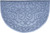 18" X 30" Gray Scrollwork Semi Circle Outdoor Polypropylene Door Mat