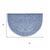 18" X 30" Gray Scrollwork Semi Circle Outdoor Polypropylene Door Mat
