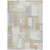 10' X 14' Ivory Beige And Gray Geometric Washable Indoor Outdoor Area Rug