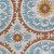 Plutus Sunset Cottage Orange, Blue and Ivory Luxury Throw Pillow