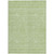9' X 12' Artichoke Green Mint Green And Ivory Floral Washable Indoor Outdoor Area Rug