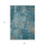 9' X 12' Teal Blue And Gray Abstract Washable Indoor Outdoor Area Rug
