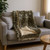 Dark Leopard Faux Fur Throw Blanket