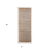 7' Teal Red and Orange Floral Power Loom Runner Rug