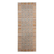 7' Teal Red and Orange Floral Power Loom Runner Rug