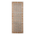 7' Teal Red and Orange Floral Power Loom Runner Rug