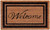 18" X 30" Natural And Black Striped Border Welcome Outdoor Coir Door Mat