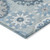10' X 14' Sky Blue And Denim Blue Floral Medallion Washable Indoor Outdoor Area Rug